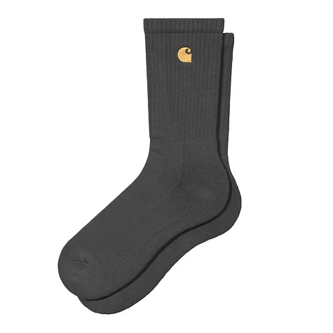 Carhartt Chase Socks Porphyry / Gold - Steranko Clothing Manchester
