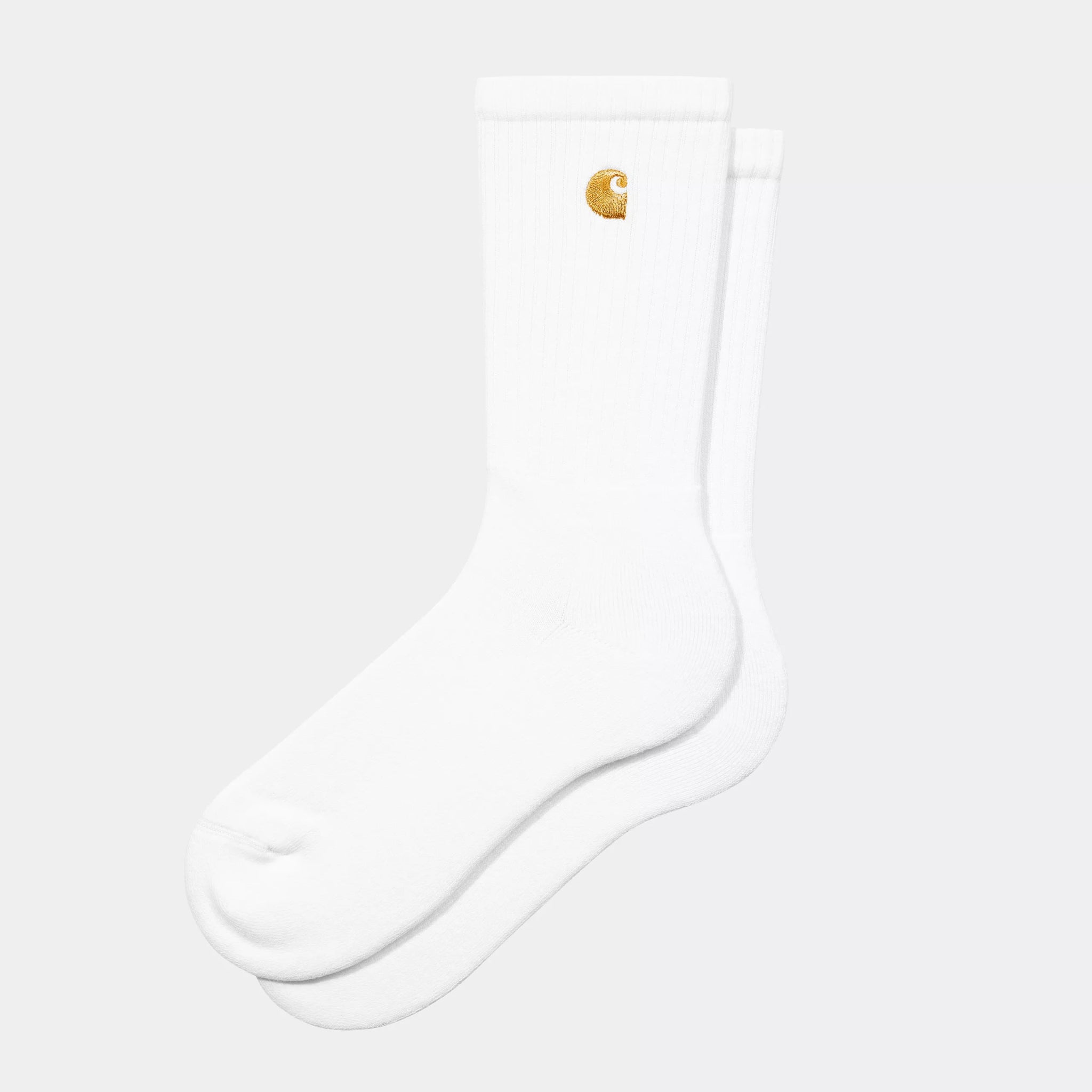 Carhartt Chase Socks White/Gold - Steranko Clothing Manchester