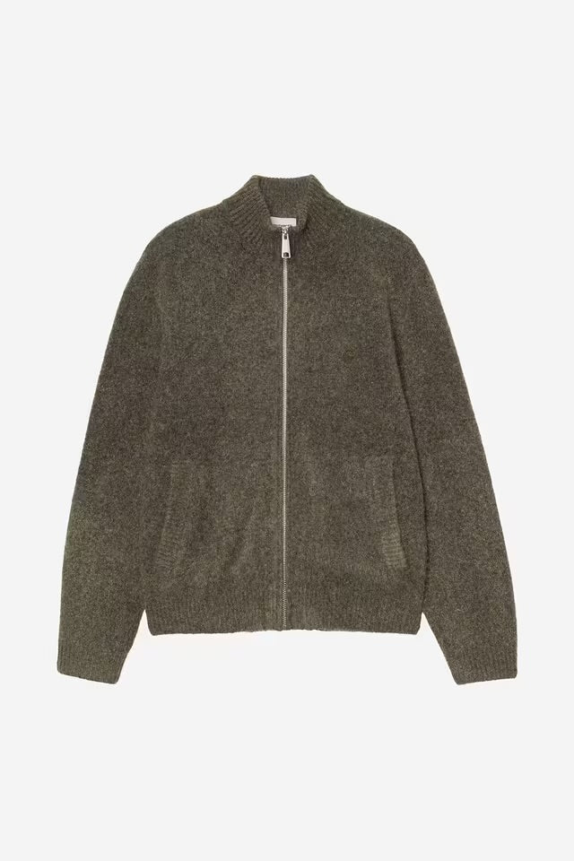 Carhartt Curtis Sweater Jacket Tangled Shungite - Steranko Clothing Manchester