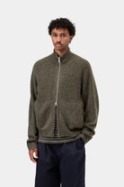 Carhartt Curtis Sweater Jacket Tangled Shungite - Steranko Clothing Manchester