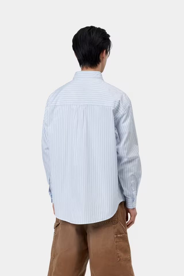 Carhartt Keene Shirt Keen Stripe / White - Steranko Clothing Manchester
