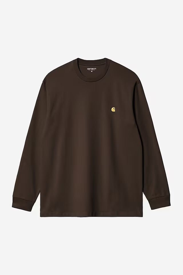 Carhartt L/S Chase T-shirt Tobacco/Gold - Steranko Clothing Manchester