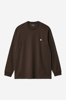 Carhartt L/S Chase T-shirt Tobacco/Gold - Steranko Clothing Manchester