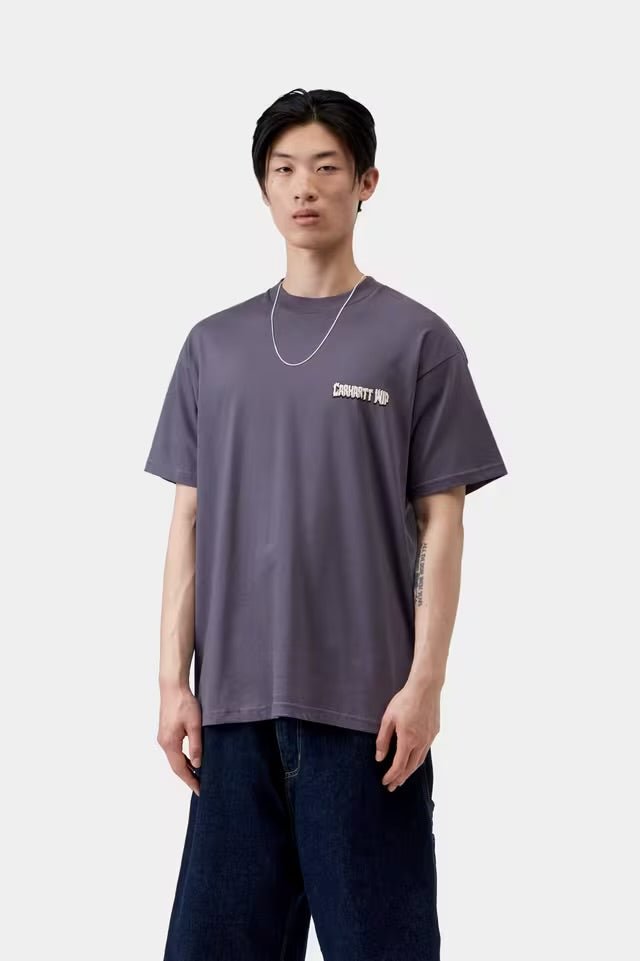 Carhartt Short Sleeve Wiptopia 2 T-Shirt Shady Purple - Steranko Clothing Manchester