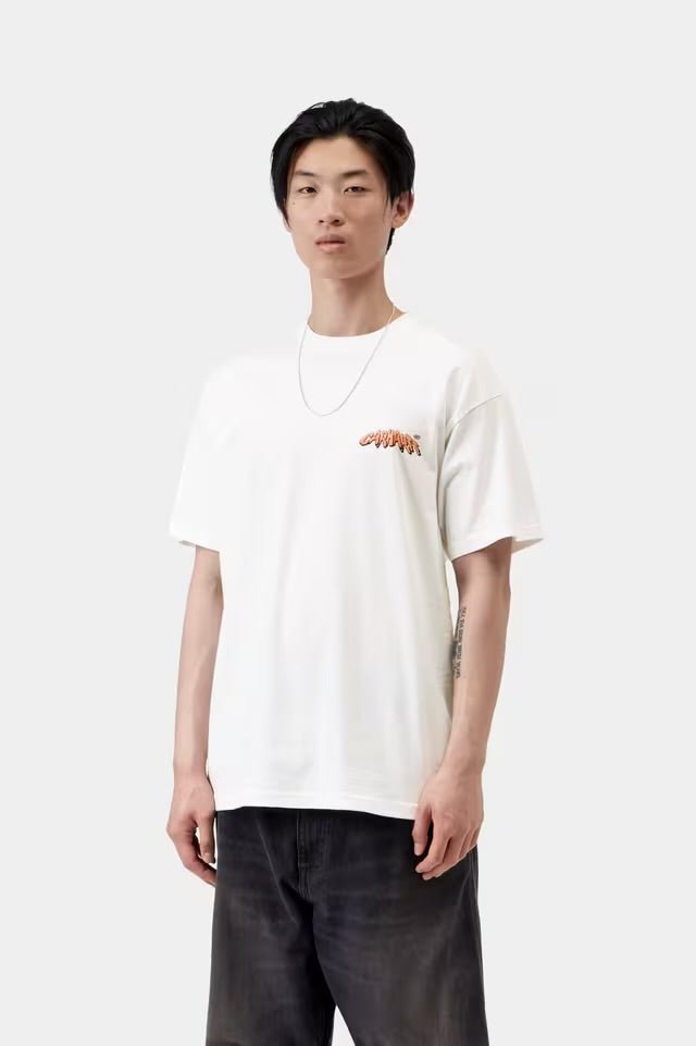 Carhartt Short Sleeve Wiptopia 2 T-Shirt White - Steranko Clothing Manchester