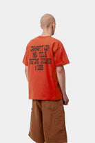 Carhartt S/S Blocks T-Shirt Oxide Red - Steranko Clothing Manchester