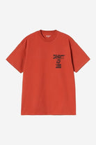 Carhartt S/S Blocks T-Shirt Oxide Red - Steranko Clothing Manchester