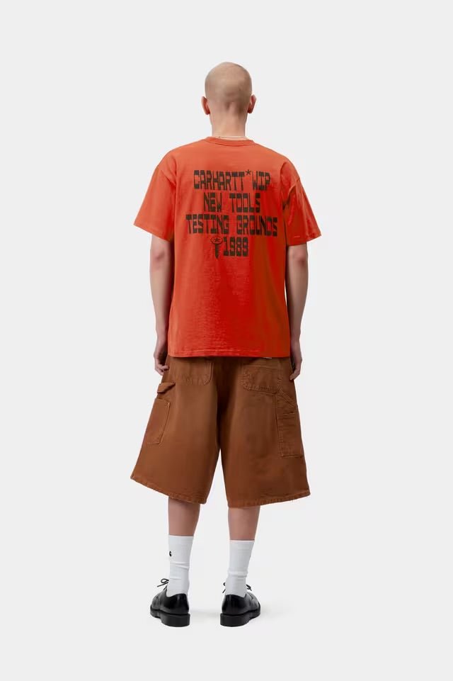 Carhartt S/S Blocks T-Shirt Oxide Red - Steranko Clothing Manchester