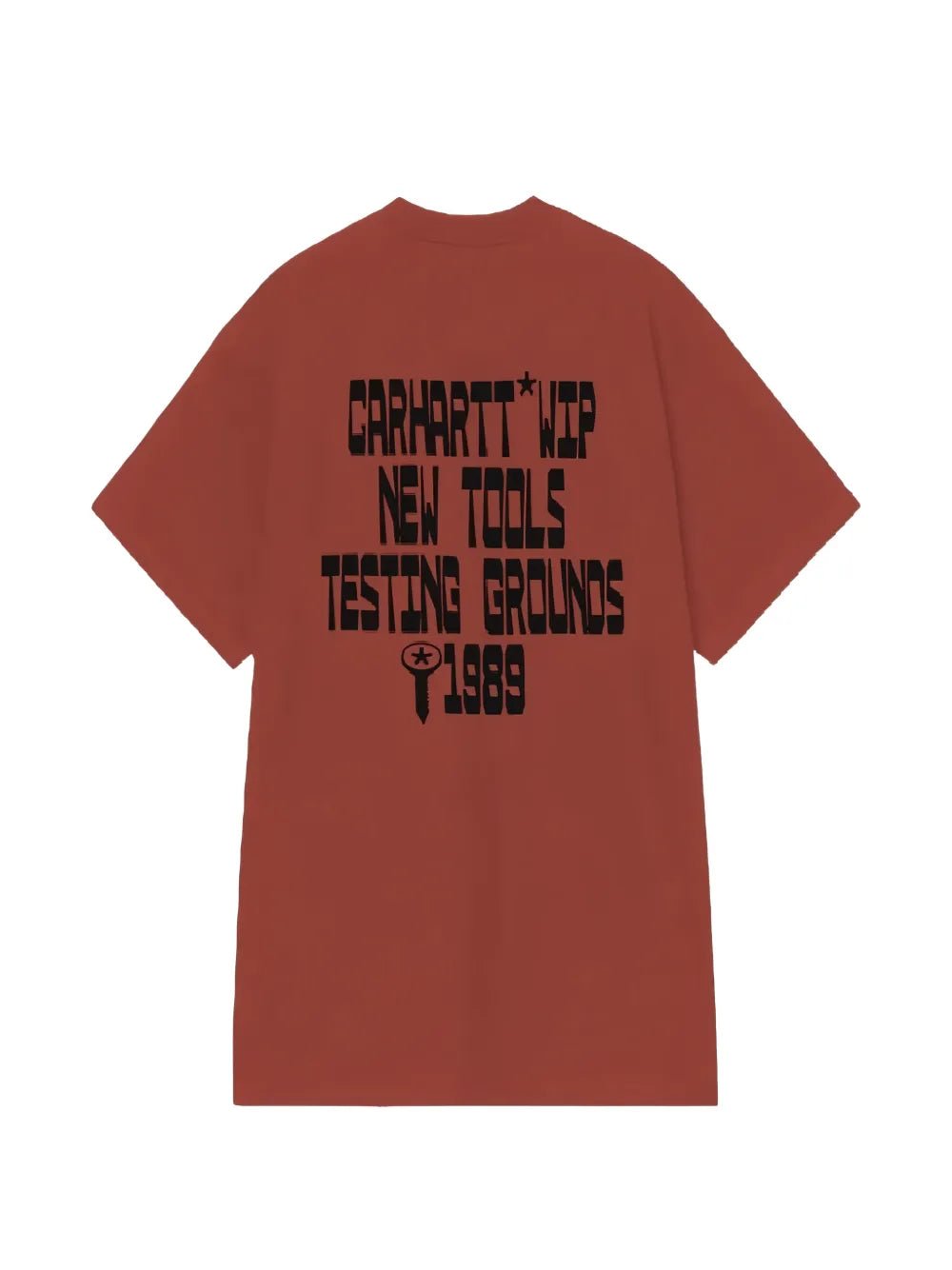 Carhartt S/S Blocks T-Shirt Oxide Red - Steranko Clothing Manchester