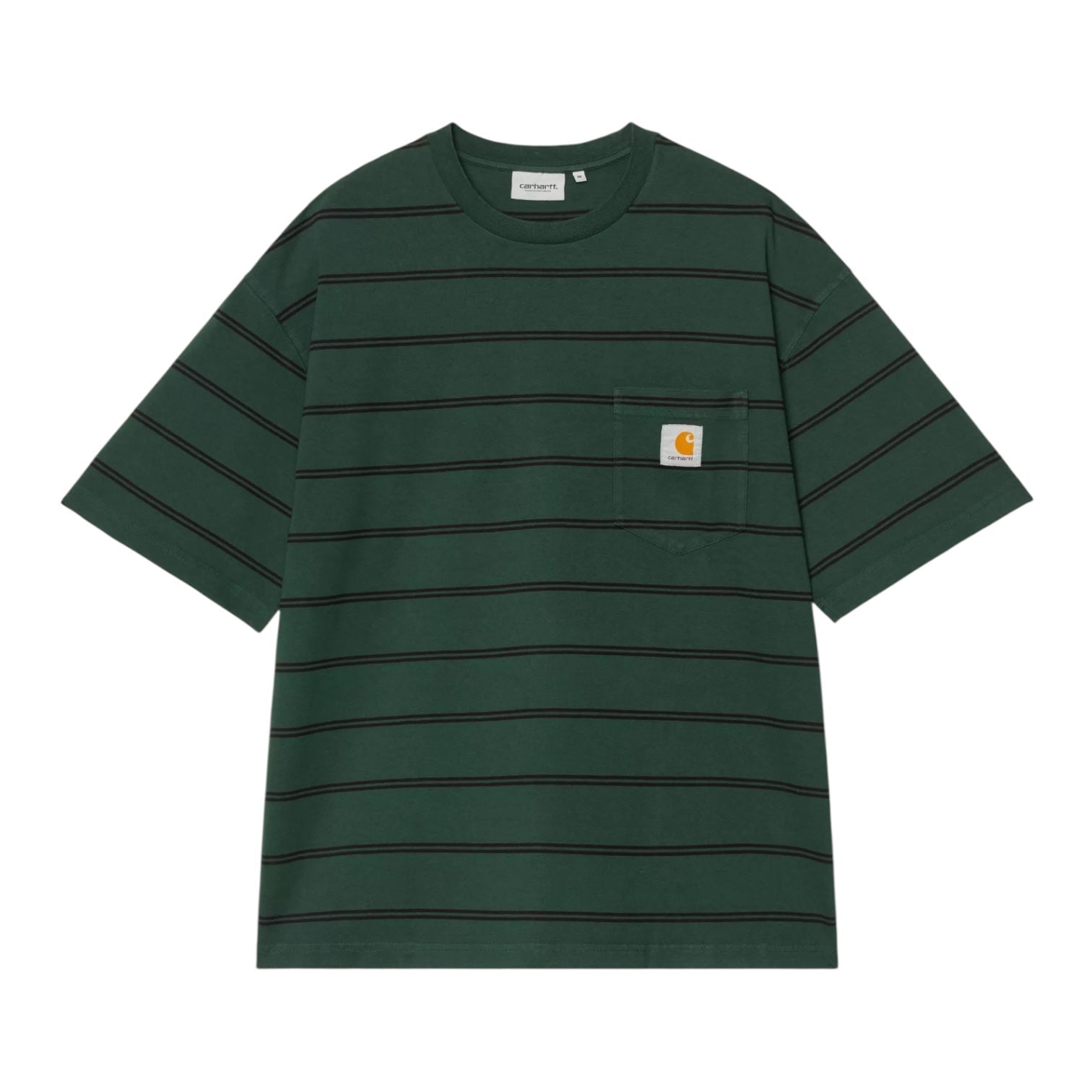 Carhartt S/S Cardona Pocket T-Shirt Cardona Stripe/Natural/Dark Scarab - Steranko Clothing Manchester