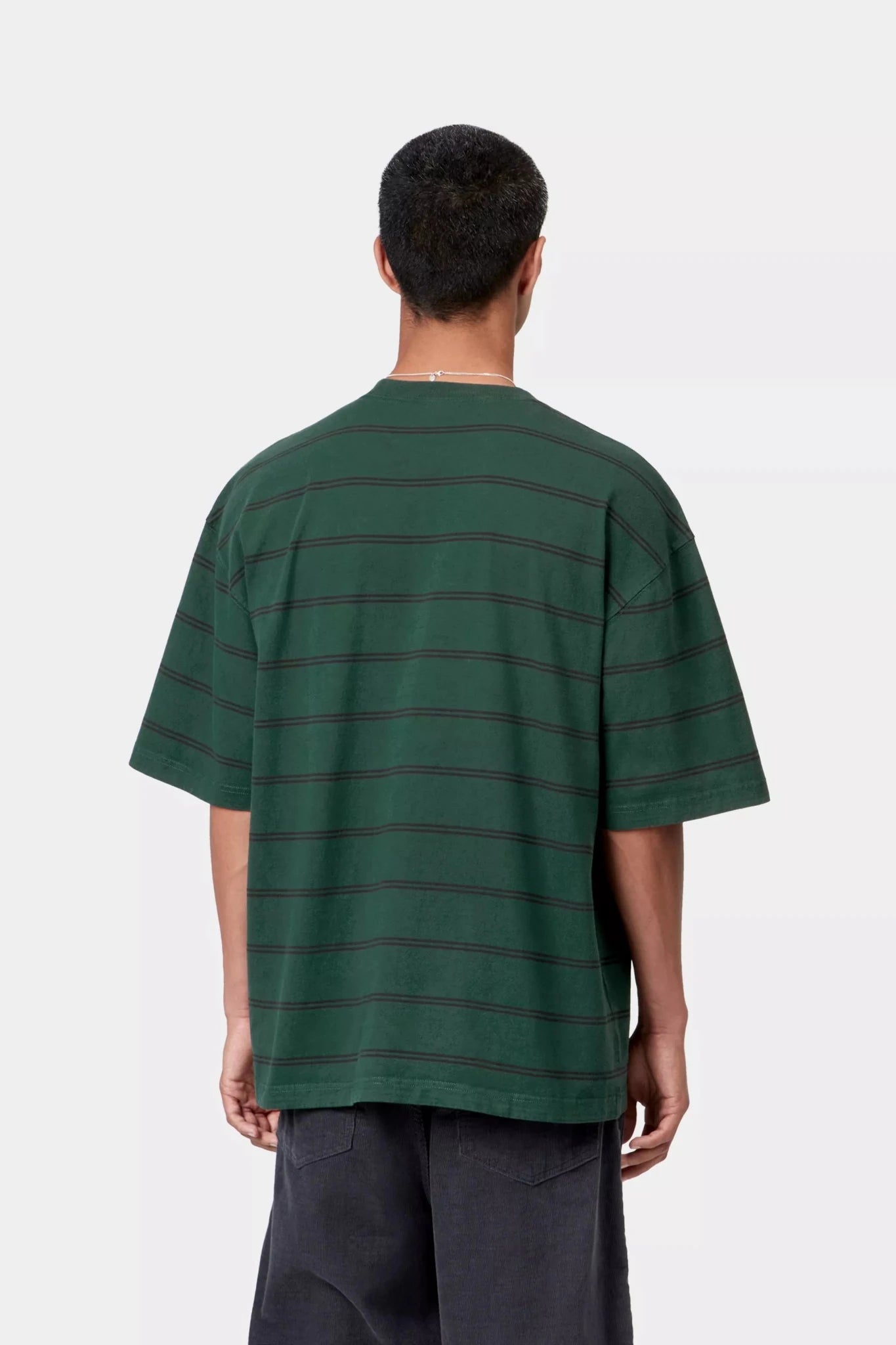 Carhartt S/S Cardona Pocket T-Shirt Cardona Stripe/Natural/Dark Scarab - Steranko Clothing Manchester