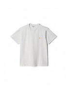 Carhartt SS Chase T-Shirt Ash Heather/Gold - Steranko Clothing Manchester