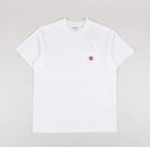 Carhartt S/S Pocket Heart T-Shirt White Red - Steranko Clothing Manchester