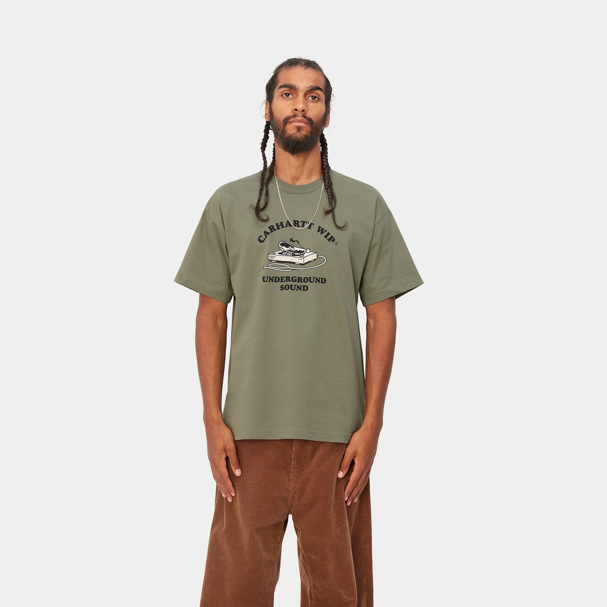Buy online Carhartt Underground T-Shirt Dollar Green | Steranko