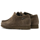 Clarks Originals Wallabee Gore-Tex Shoes Dark Olive Suede - Steranko Clothing Manchester
