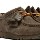 Clarks Originals Wallabee Gore-Tex Shoes Dark Olive Suede - Steranko Clothing Manchester