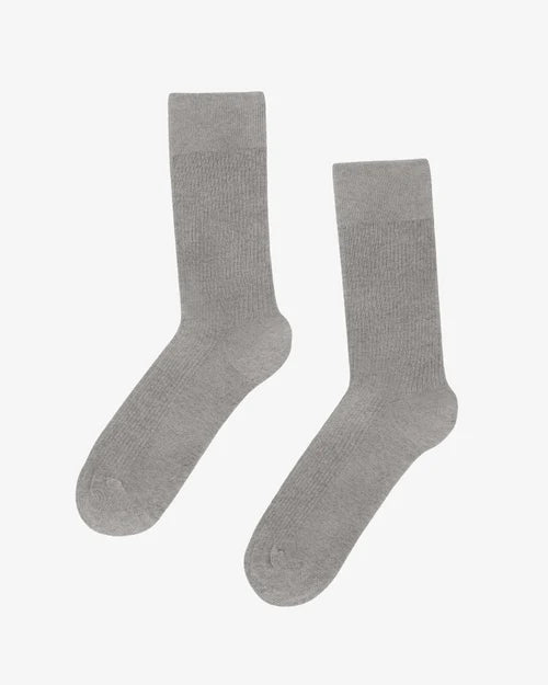 Colorful Standard Classic Organic Sock Heather Grey - Steranko Clothing Manchester