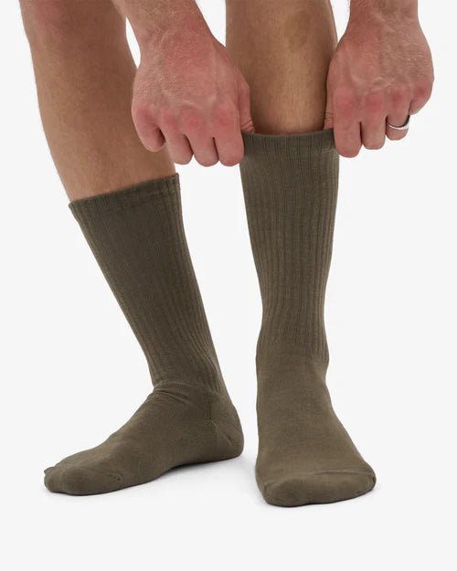 Colorful Standard Organic Active Sock Dusty Olive - Steranko Clothing Manchester
