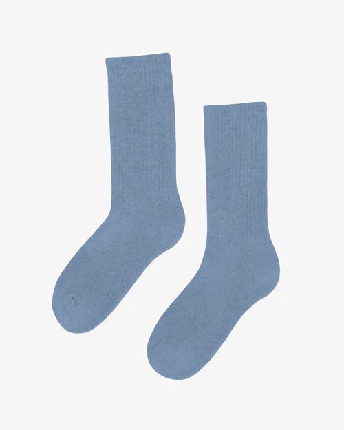 Colorful Standard Organic Active Sock Steel Blue - Steranko Clothing Manchester