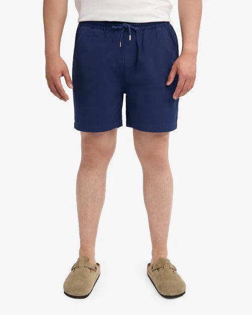 Colorful Standard Organic Twill Shorts Navy Blue - Steranko Clothing Manchester