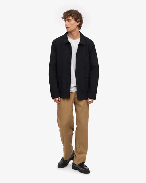 Colorful Standard Organic Workwear Jacket Deep Black - Steranko Clothing Manchester