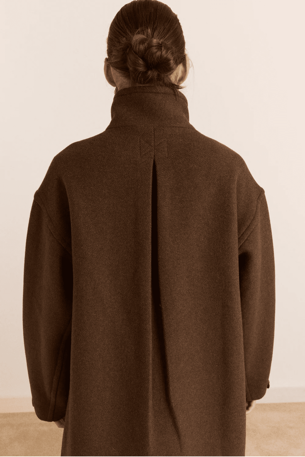 Damson Madder Agnes Wool Blend Coat Chocolate - Steranko Clothing Manchester