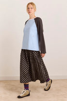 Damson Madder Berta Midi Skirt Lyra Check - Steranko Clothing Manchester