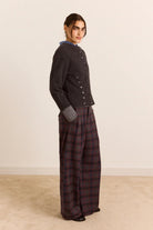Damson Madder Haisley Trouser Sirius Check - Steranko Clothing Manchester