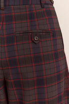 Damson Madder Haisley Trouser Sirius Check - Steranko Clothing Manchester