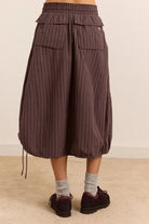 Damson Madder Lainey Skirt Merlot Stripe - Steranko Clothing Manchester