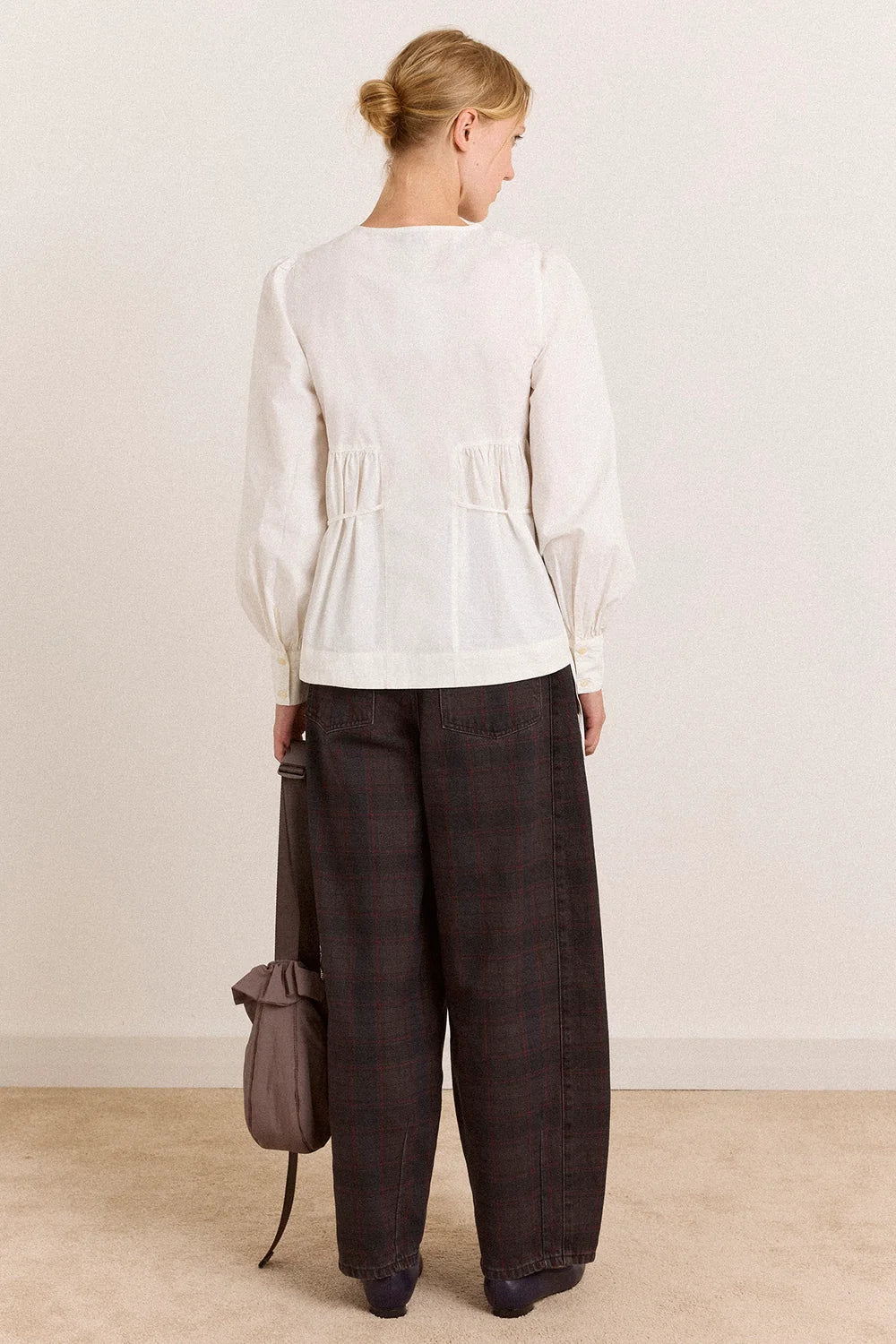 Damson Madder Lettie Bow Detail White - Steranko Clothing Manchester