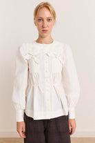 Damson Madder Lettie Bow Detail White - Steranko Clothing Manchester