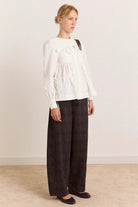 Damson Madder Lettie Bow Detail White - Steranko Clothing Manchester