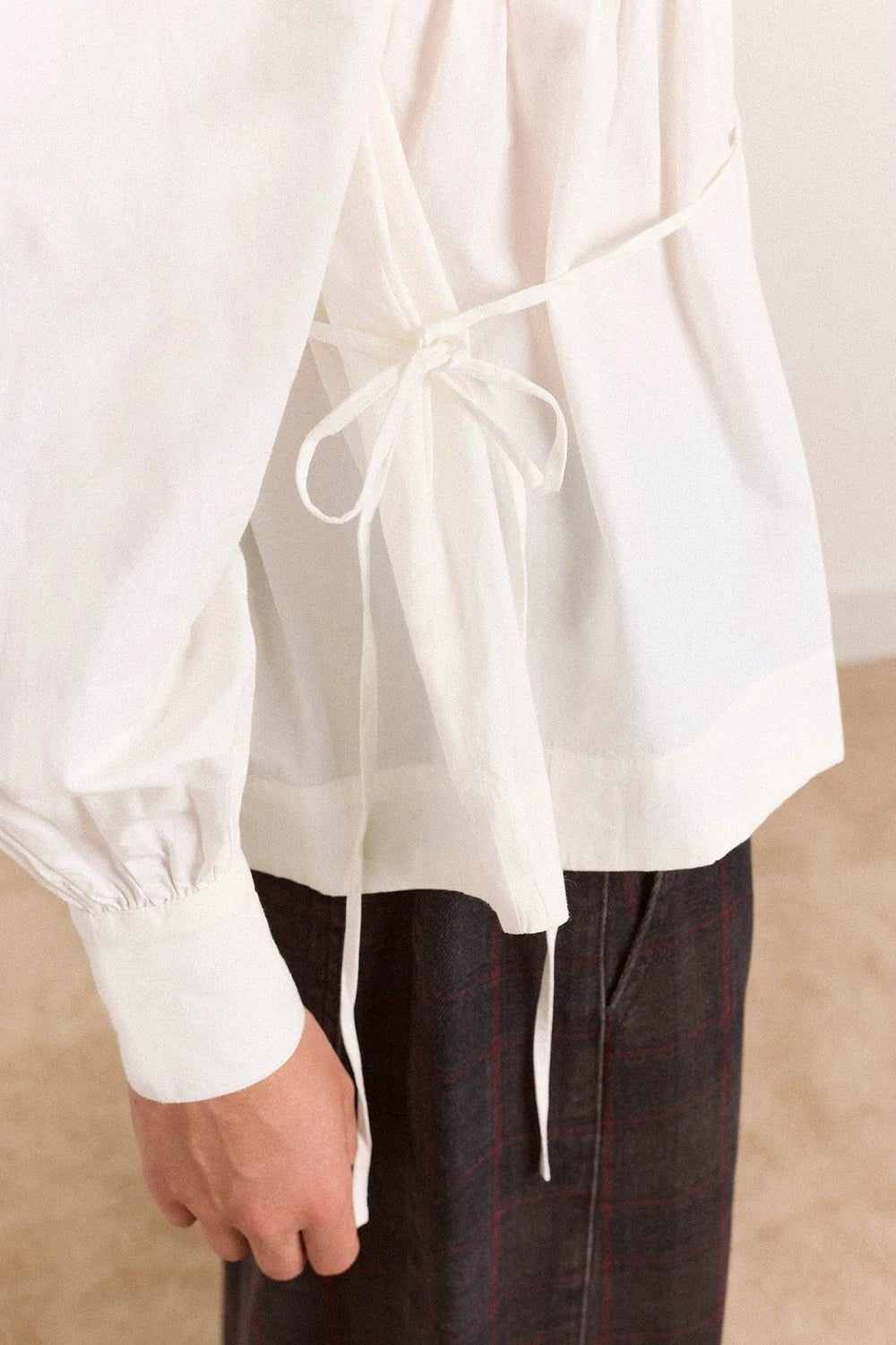 Damson Madder Lettie Bow Detail White - Steranko Clothing Manchester