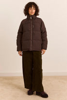 Damson Madder Reversible Opal Puffer Plumb Check - Steranko Clothing Manchester