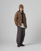 Eat Dust Unisex Cardigan Mohair Fleece Java Brown - Steranko Clothing Manchester