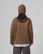 Eat Dust Unisex Cardigan Mohair Fleece Java Brown - Steranko Clothing Manchester