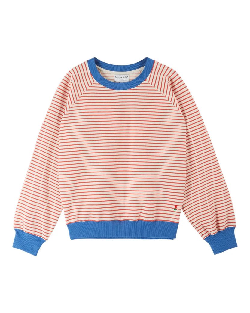 Emile & Ida Daylor Rouge Stripe Sweatshirt - Steranko Clothing Manchester