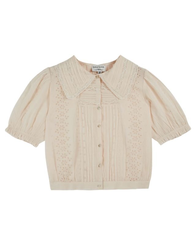 Emile & Ida Delicate Blouse Cream - Steranko Clothing Manchester