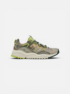 Flower Mountain Yamabushi Suede/Nylon Ripstop Taupe - Lime - Steranko Clothing Manchester