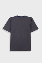 Folk 1x1 Stripe T-Shirt Black/Charcoal - Steranko Clothing Manchester