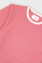 Folk 1x1 Stripe T-shirt Crimson Stone - Steranko Clothing Manchester