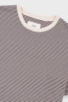 Folk 1x1 Stripe T-Shirt Espresso / Stone - Steranko Clothing Manchester