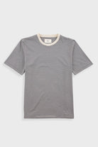 Folk 1x1 Striped T-Shirt Soft Black - Steranko Clothing Manchester