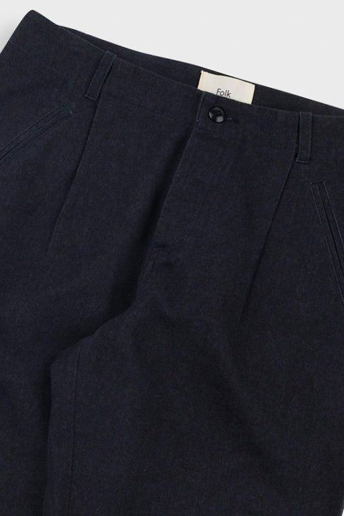 Folk Assembly Pant Black Twill - Steranko Clothing Manchester