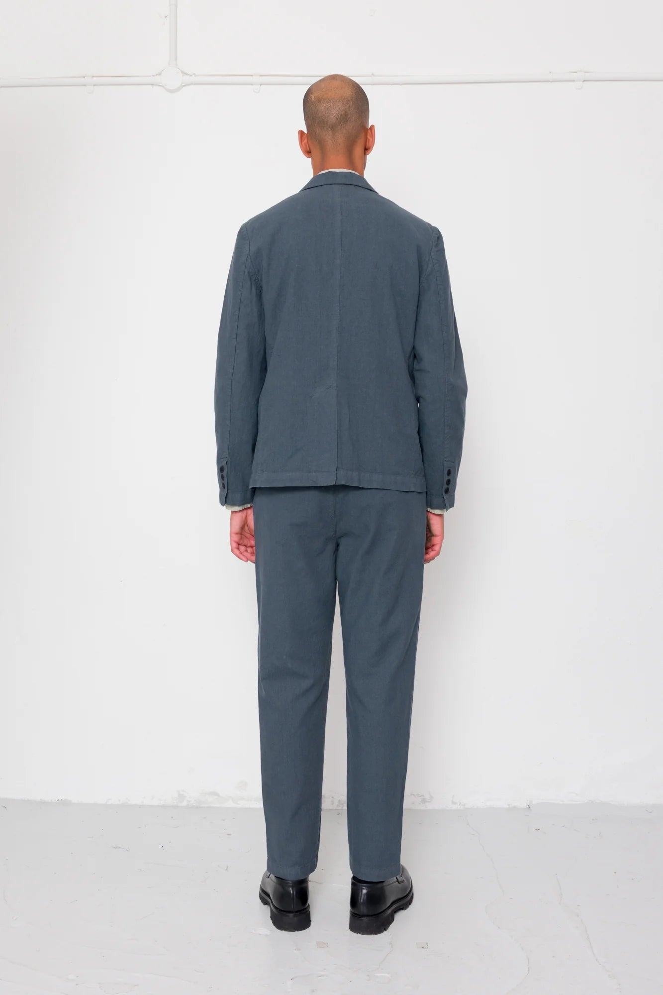 Folk Cotton Linen Blazer Charcoal - Steranko Clothing Manchester