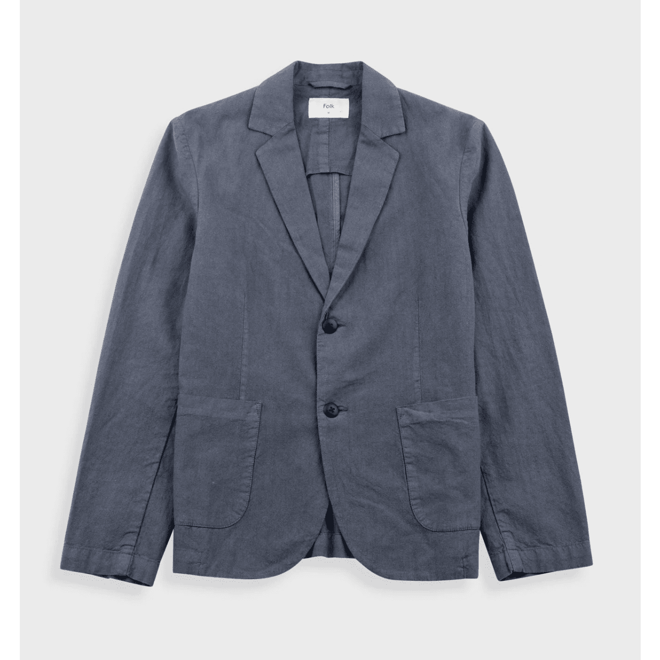 Folk Cotton Linen Blazer Charcoal - Steranko Clothing Manchester