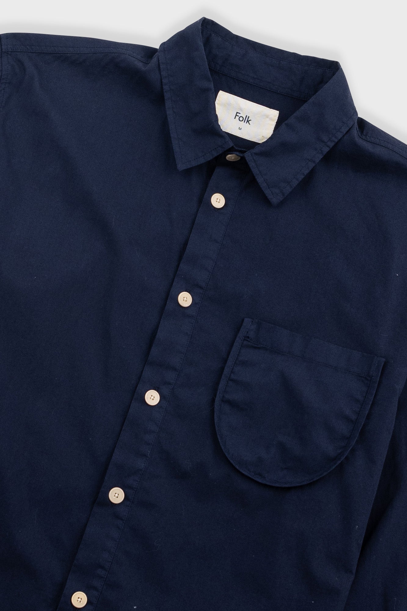 Folk Curve Shirt Deep Navy - Steranko Clothing Manchester