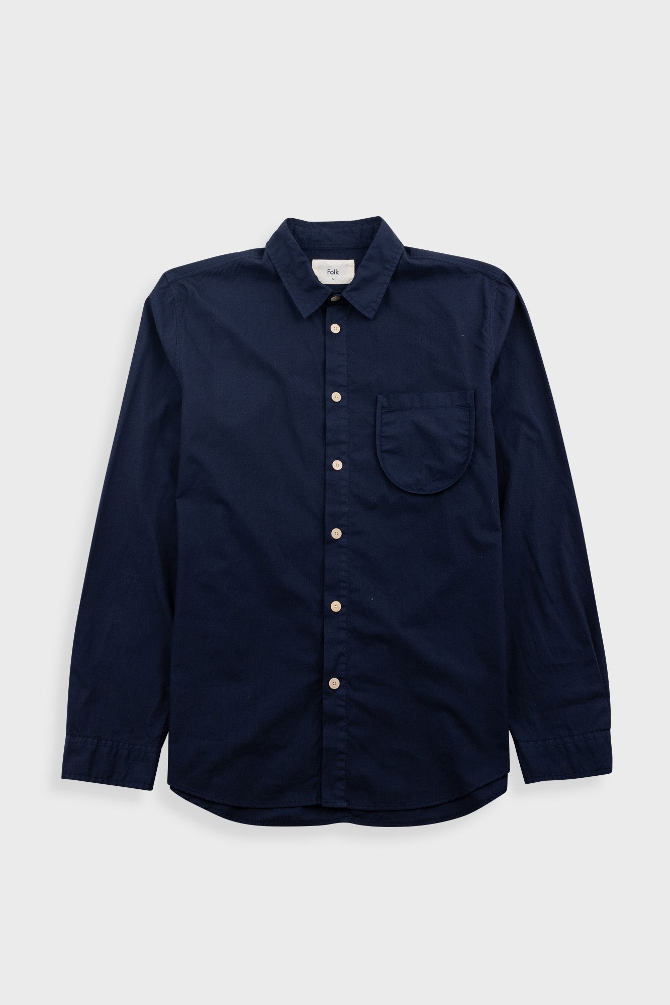 Folk Curve Shirt Deep Navy - Steranko Clothing Manchester