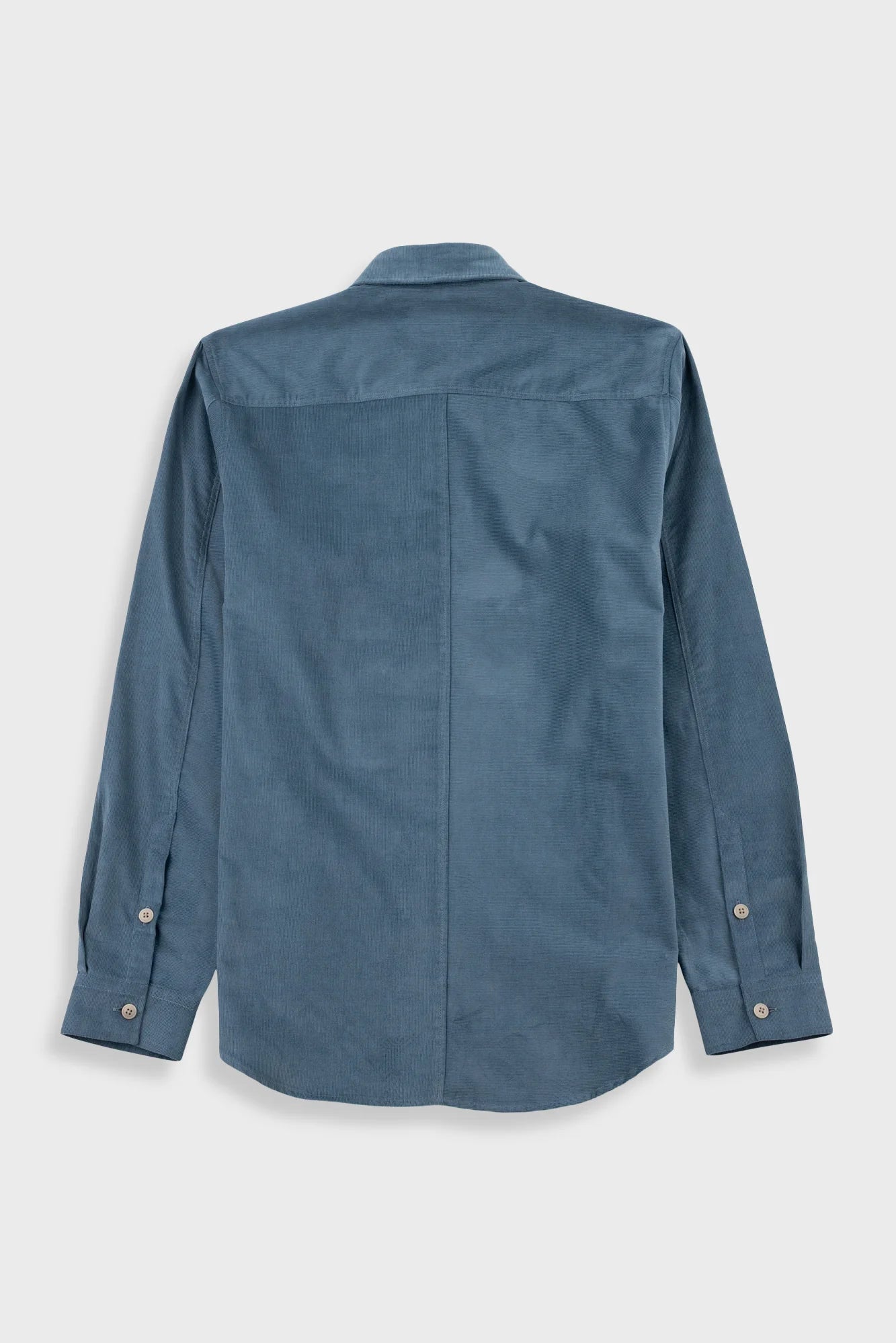 Folk Direction Babycord L/S Shirt Blue Oxide - Steranko Clothing Manchester